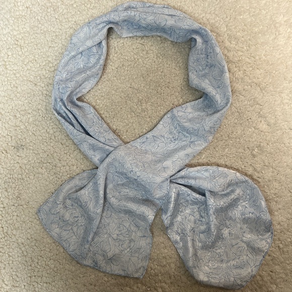 Unknown Accessories - Scarf Light Blue & White Women's Scarf